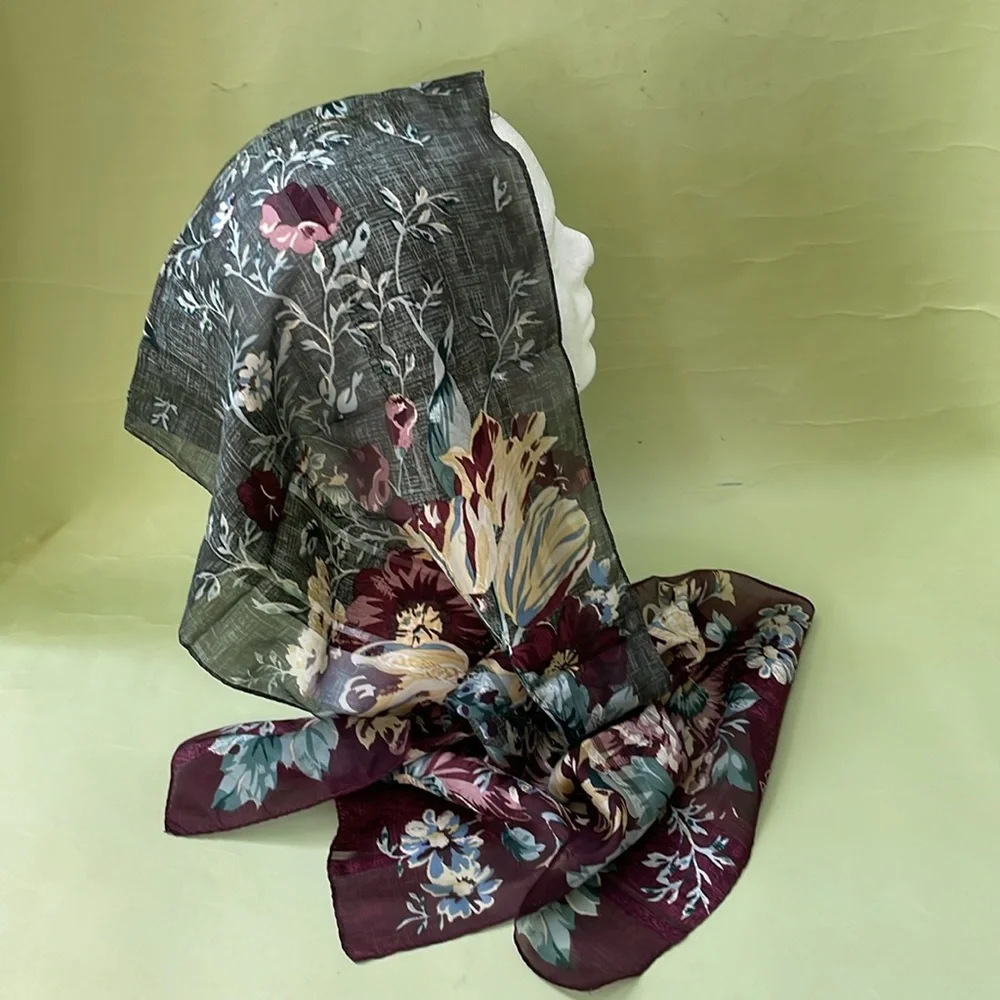 Vintage multicolored Adrienne Vittadini silk scarf